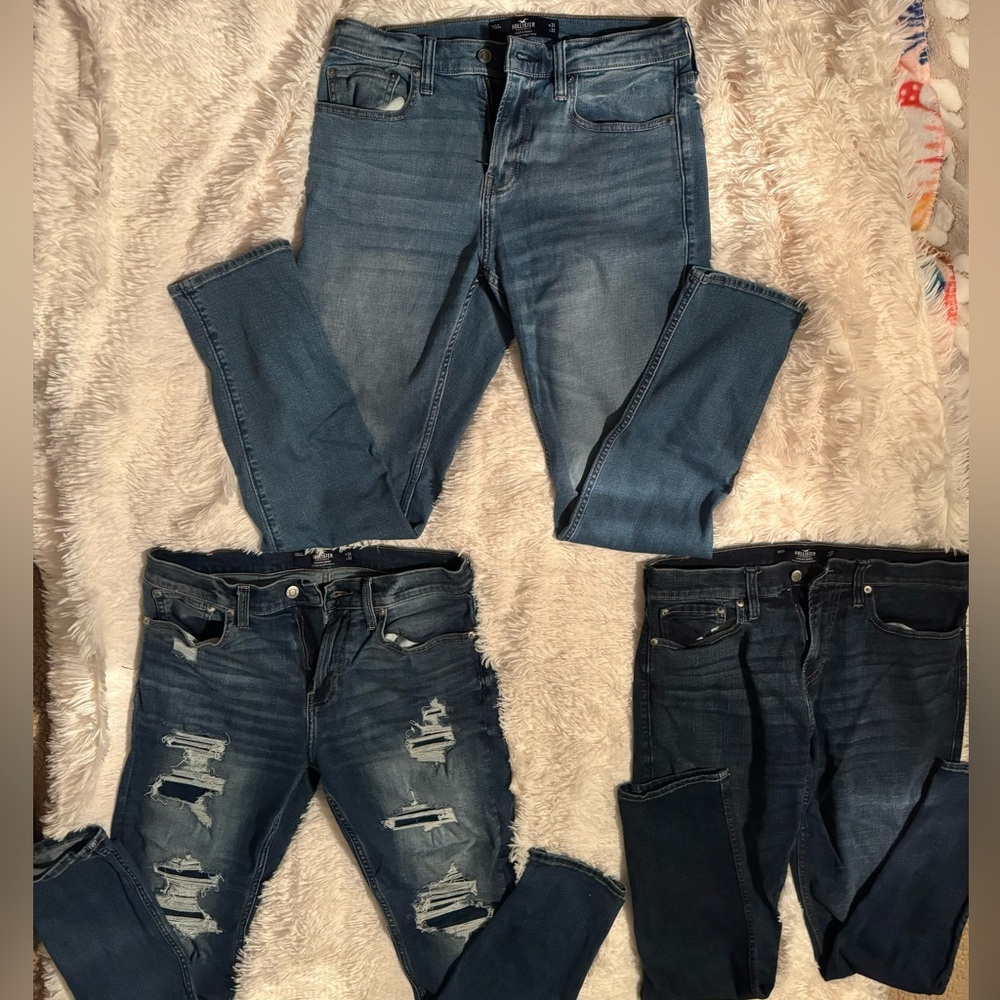 Men’s Hollister Jeans—LIKE NEW—Three Pair LOT